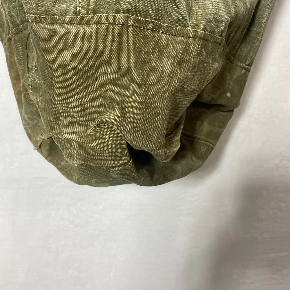 Vintage Olive Green Canvas‎ FieldArmy Duffle Bag